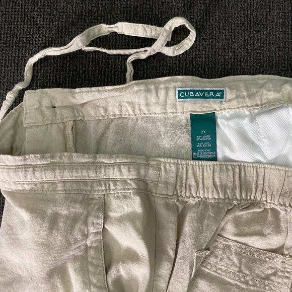 Cubavera Linen & Rayon Tie Pants 2XL - Picture 12 of 13